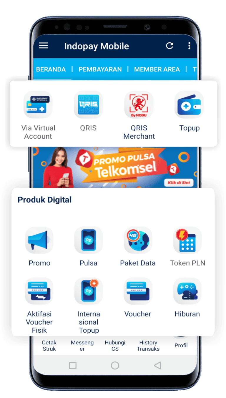 Tampilan Aplikasi Indopay